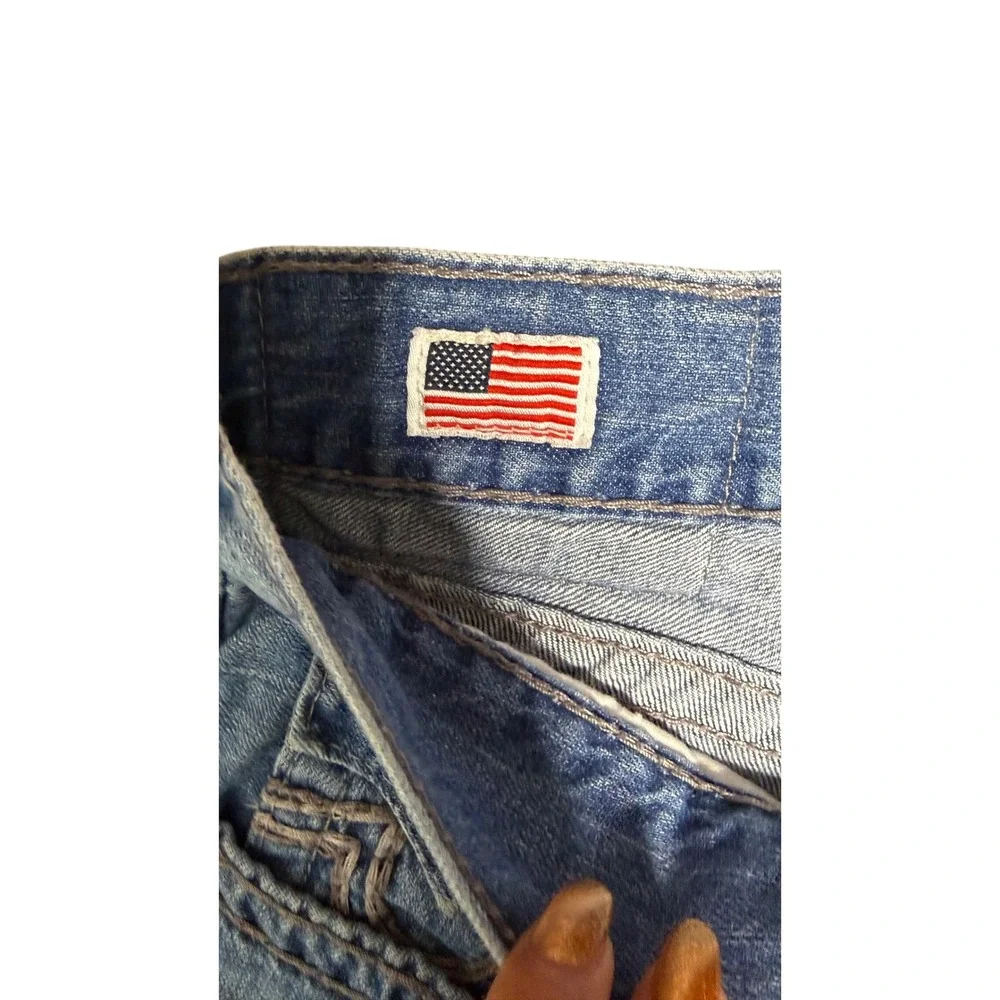 True Religion Brand Jeans‎ Men's Size 42 Blue Wash Bootcut Denim Made in USA
